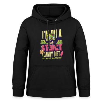 Zombie Halloween Candy - Women's Hoodie - black - Front - AI Model Female 172 light (172cm)