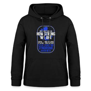 Zyklisches Erbrechenssyndrom Hemd, stark sein ist - Frauen Hoodie - Schwarz - Vorne - AI Model Female 172 light (172cm)