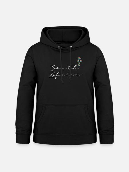 Südafrika - Frauen Hoodie - Schwarz