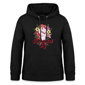 Feminist Flower Floral Feminist Af - Frauen Hoodie - Schwarz - Vorne - AI Model Female 172 light (172cm)