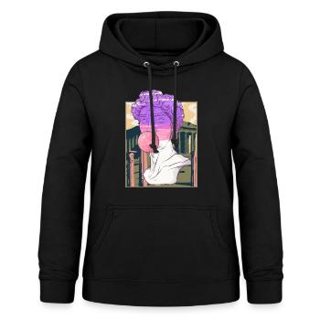 Griechisches Hemd, römische Statue von David-Skulptur - Frauen Hoodie - Schwarz - Vorne - AI Model Female 172 light (172cm)