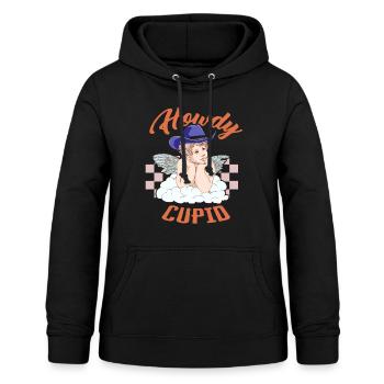 Cowboy Hemd, Howdy Cupid T-Shirt, Valentinstag - Frauen Hoodie - Schwarz - Vorne - AI Model Female 172 light (172cm)