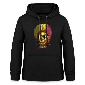 Belgium - Women's Hoodie - black - Front - AI Model Female 172 light (172cm)