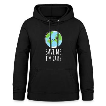 Tag der Erde Rettet unseren Planeten Klima - Frauen Hoodie - Schwarz - Vorne - AI Model Female 172 light (172cm)
