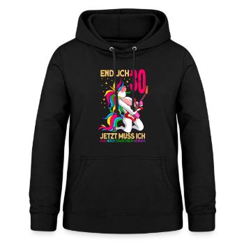 endlich 30 erwachsen Einhorn 30. Geburtstag - Frauen Hoodie - Schwarz - Vorne - AI Model Female 172 light (172cm)