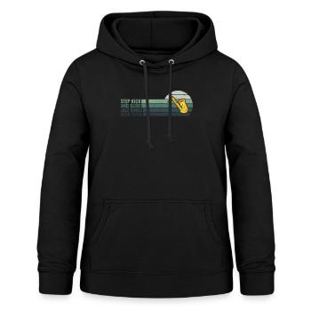 Step Kick and Slide Jazz Dance with Style - Jazz - Women's Hoodie - black - Front - AI Model Female 172 light (172cm)