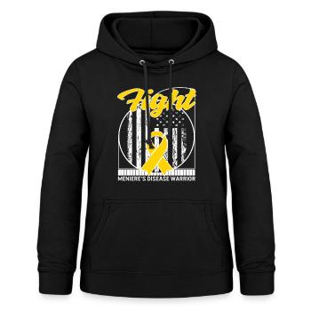 Menière's Disease Awareness Shirt, Kampf - Frauen Hoodie - Schwarz - Vorne - AI Model Female 172 light (172cm)