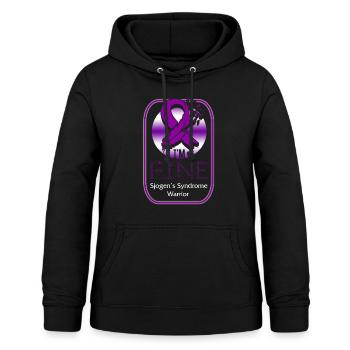 Sjögren's Syndrome Awareness Shirt, Mir geht es gut - Frauen Hoodie - Schwarz - Vorne - AI Model Female 172 light (172cm)