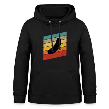 Gurke Gewürzgurke Retro Geschenk - Frauen Hoodie - Schwarz - Vorne - AI Model Female 172 light (172cm)
