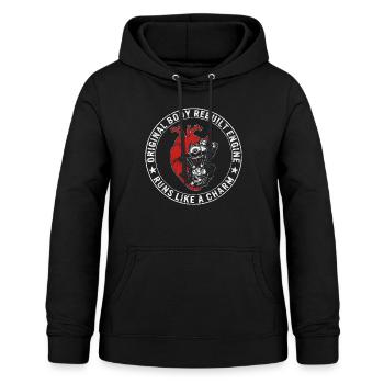 Heart Surgery Shirt, Original Rebuilt Engine Runs - Women's Hoodie - black - Front - AI Model Female 172 light (172cm)