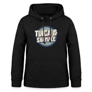Rumänisches Hemd, Tuica und Sarmale T-Shirt, Kohl - Frauen Hoodie - Schwarz - Vorne - AI Model Female 172 light (172cm)