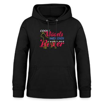 Hund Boxer Hundebesitzer Geschenkidee - Frauen Hoodie - Schwarz - Vorne - AI Model Female 172 light (172cm)