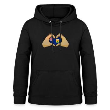 Turks and Caicos Islands - Women's Hoodie - black - Front - AI Model Female 172 light (172cm)