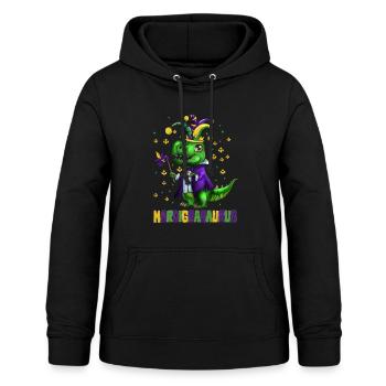 Kinder Fasching Umzug Dinosaurier Mardigrasaurus - Frauen Hoodie - Schwarz - Vorne - AI Model Female 172 light (172cm)