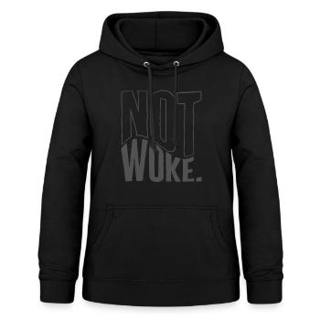 Anti-Woke-Hemd, kein Woke-Vintage-T-Shirt, Republikaner - Frauen Hoodie - Schwarz - Vorne - AI Model Female 172 light (172cm)