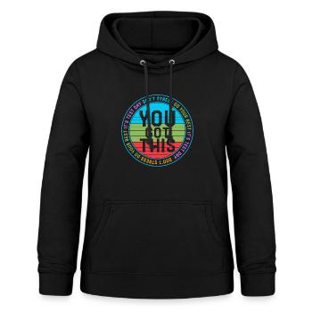Chemise de jour de test, jour de test C’est le jour du test que vous avez - Sweat à capuche Femme - noir - Devant - AI Model Female 172 light (172cm)