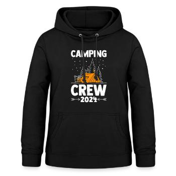 Camping Camping Camper Camping Camping Campfire - Women's Hoodie - black - Front - AI Model Female 172 light (172cm)