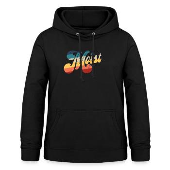 Feuchter Retro Funny Meme Sarkastischer Humoroffen - Frauen Hoodie - Schwarz - Vorne - AI Model Female 172 light (172cm)