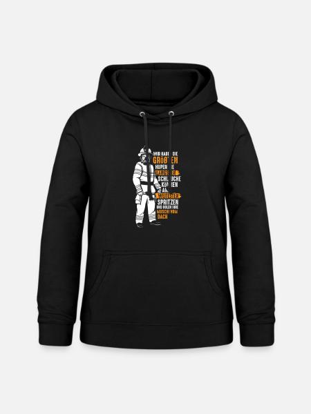 Feuerwehr große Hupen Lange Schläuche - Frauen Hoodie - Schwarz