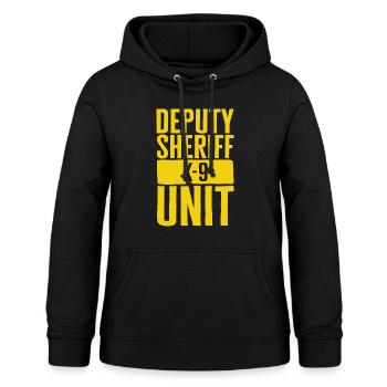 Polizeihund-Shirt, Deputy Sheriff Unit T-Shirt, Polizist - Frauen Hoodie - Schwarz - Vorne - AI Model Female 172 light (172cm)