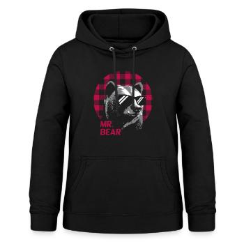 Mr. Bear - Frauen Hoodie - Schwarz - Vorne - AI Model Female 172 light (172cm)