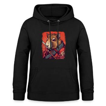 Capybara Samurai Wasserschwein - Sweat à capuche Femme - noir - Devant - AI Model Female 172 light (172cm)