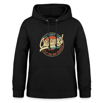 Au Rugby Un Caramel C'est Pas Une Friandise - Women's Hoodie - black - Front - AI Model Female 172 light (172cm)