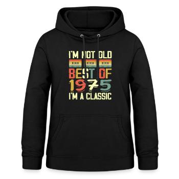1975 I'm Not Old I'm Classic Vintage 1975 Geburtstag - Frauen Hoodie - Schwarz - Vorne - AI Model Female 172 light (172cm)