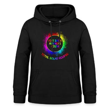 Total Solar Eclipse Fort Smith Arkansas 28.04.24Ki - Frauen Hoodie - Schwarz - Vorne - AI Model Female 172 light (172cm)