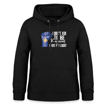 Kosova-Stolz Kosova-Flagge Gewachsen - Frauen Hoodie - Schwarz - Vorne - AI Model Female 172 light (172cm)