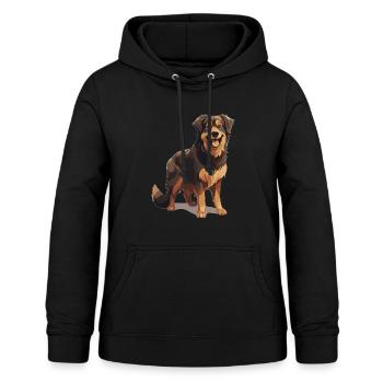 Hovawart propriétaire chien fermier Pure race - Sweat à capuche Femme - noir - Devant - AI Model Female 172 light (172cm)