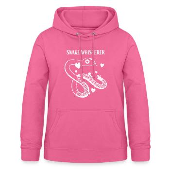 Snake Whisperer Schlangen Haustier Terrarium - Frauen Hoodie - Pink - Vorne - AI Model Female 172 light (172cm)