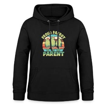 Perruche Perroquet Perroquet Propriétaire - Sweat à capuche Femme - noir - Devant - AI Model Female 172 light (172cm)