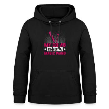 Friseurin Barber Frisörin Friseursalon - Frauen Hoodie - Schwarz - Vorne - AI Model Female 172 light (172cm)