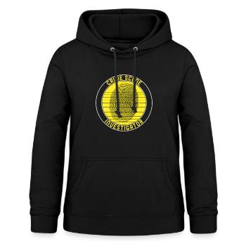 Polizeihemd, Tatort-T-Shirt, - Frauen Hoodie - Schwarz - Vorne - AI Model Female 172 light (172cm)