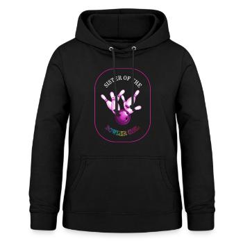 Chemise de bowling, soeur de la fille melonneuse bowling - Sweat à capuche Femme - noir - Devant - AI Model Female 172 light (172cm)