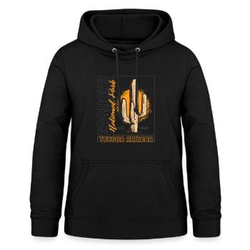 Nationalpark-Shirt, Saguaro-Nationalpark Tucson - Frauen Hoodie - Schwarz - Vorne - AI Model Female 172 light (172cm)