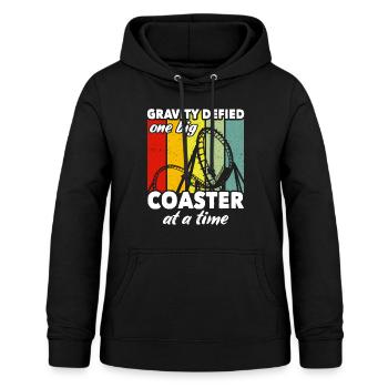 Achterbahn Achterbahnfahrer - Frauen Hoodie - Schwarz - Vorne - AI Model Female 172 light (172cm)