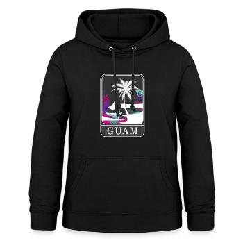 Guam Seal Hemd, Guam T-Shirt, Geschenk für den Pazifik - Frauen Hoodie - Schwarz - Vorne - AI Model Female 172 light (172cm)