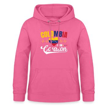 Colombie En Mi Corazon Sagesse Colombiens - Sweat à capuche Femme - rose - Devant - AI Model Female 172 light (172cm)