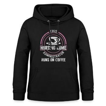 Chemise d’infirmière, cette administratrice de maison de retraite - Sweat à capuche Femme - noir - Devant - AI Model Female 172 light (172cm)