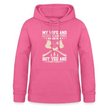 Bois De Découpe Bûcheron Corde Bûcheron Équipement Ba - Sweat à capuche Femme - rose - Devant - AI Model Female 172 light (172cm)