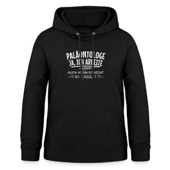 Paläontologe Fossilien Dinosaurier Ausgrabungen - Frauen Hoodie - Schwarz - Vorne - AI Model Female 172 light (172cm)