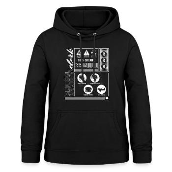 Chemise médicale, dossiers médicaux commis Vintage Tee, - Sweat à capuche Femme - noir - Devant - AI Model Female 172 light (172cm)