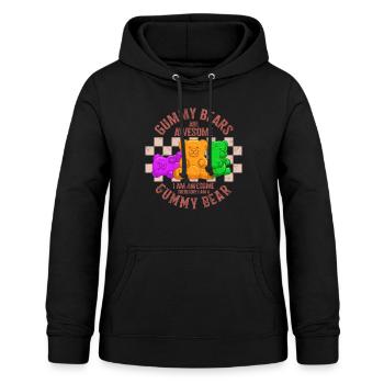 Chemise de bonbons, oursons gommeux sont génial mignon Vintage - Sweat à capuche Femme - noir - Devant - AI Model Female 172 light (172cm)