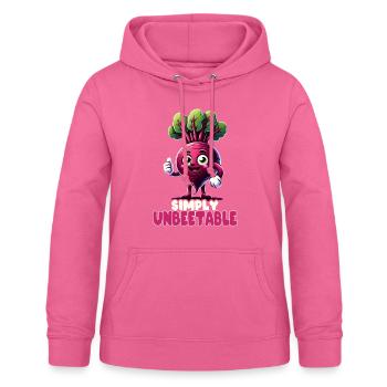 Rote Bete Rote Bete vegan einfach unbeetable veggie - Frauen Hoodie - Pink - Vorne - AI Model Female 172 light (172cm)
