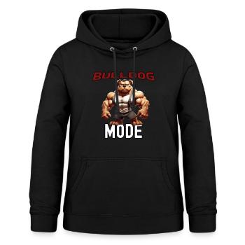 Bulldog Fashion - Bulldog Design - Sweat à capuche Femme - noir - Devant - AI Model Female 172 light (172cm)