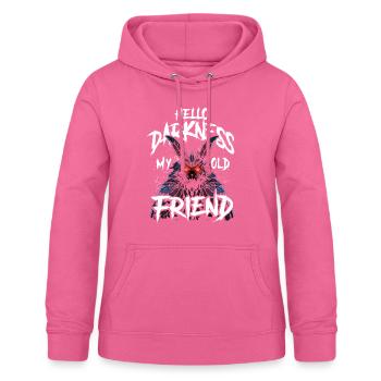 Hello Darkness My Old Friend - Women's Hoodie - pink - Front - AI Model Female 172 light (172cm)