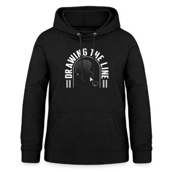 Graphic Design Shirt, Drawing The Line Lasso Tool - Women's Hoodie - black - Front - AI Model Female 172 light (172cm)