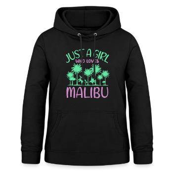 Malibu Palm Dream Girl Paradise - Sweat à capuche Femme - noir - Devant - AI Model Female 172 light (172cm)